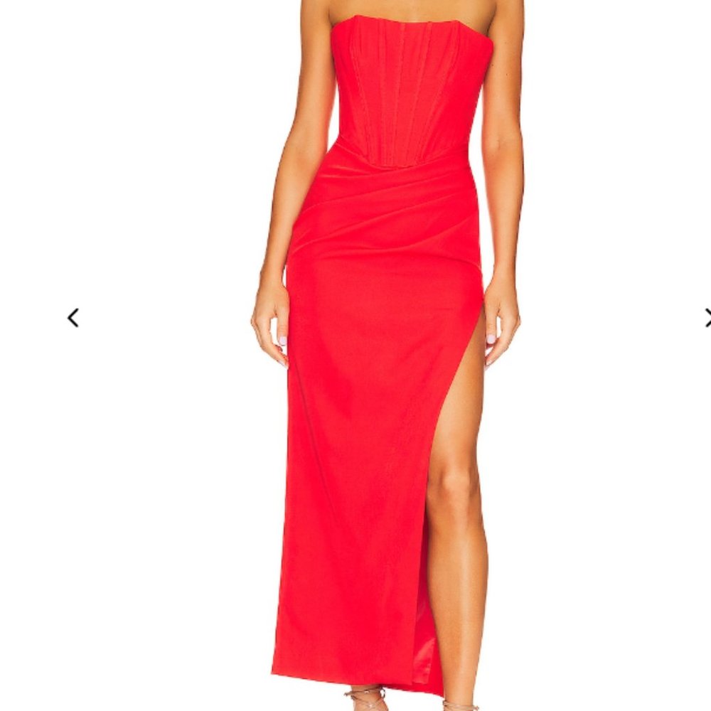 REVOLVE/BARDOT SAIRA MIDI DRESS